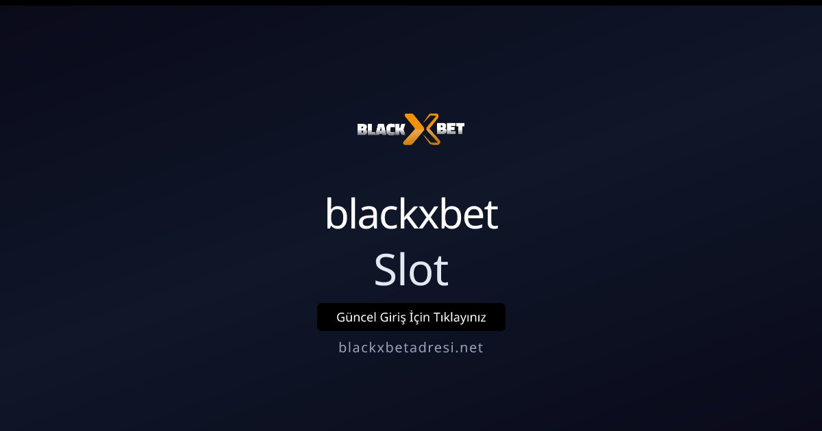 blackxbet Slot