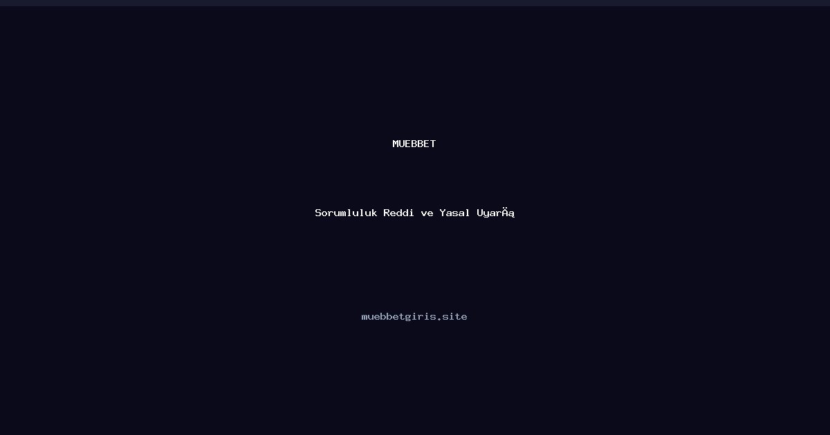 blackxbet Sorumluluk Reddi ve Sorumlu Bahis Politikası